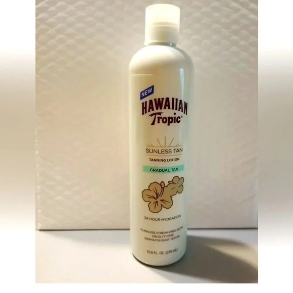 Hawaiian Tropic Sunless Tan Gradual Tanning Lotion, 12.6 Ounces NEW Hydration - Picture 1 of 3